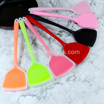 ឈុត spatula ស៊ីលីកូន គ្រឿងផ្ទះបាយធន់នឹងកំដៅ